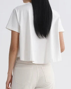 AGOLDE Marina Tee | White Ash