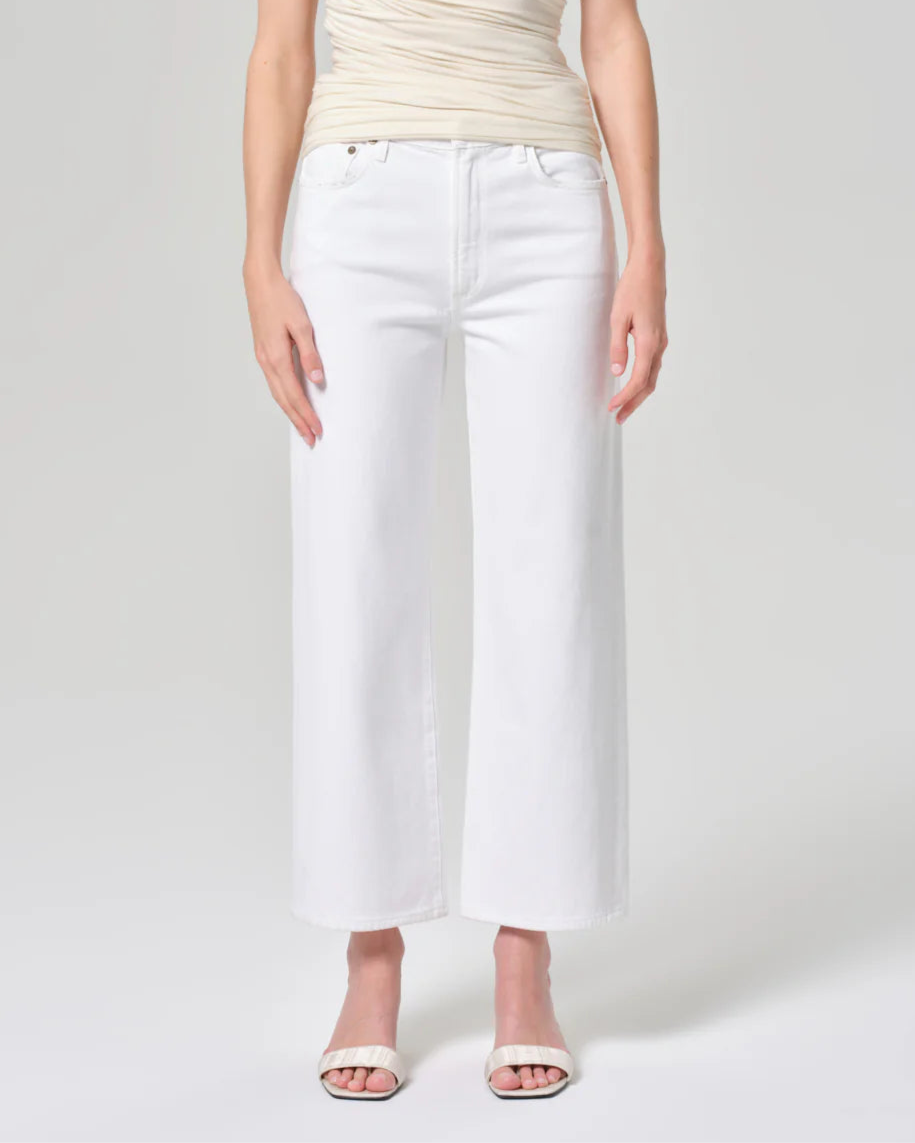 Agolde Harper Crop Jean | White