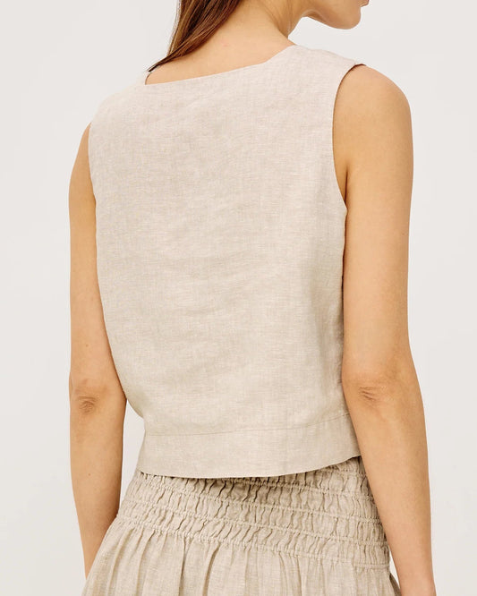 Rails Akira Top | Heathered Flax