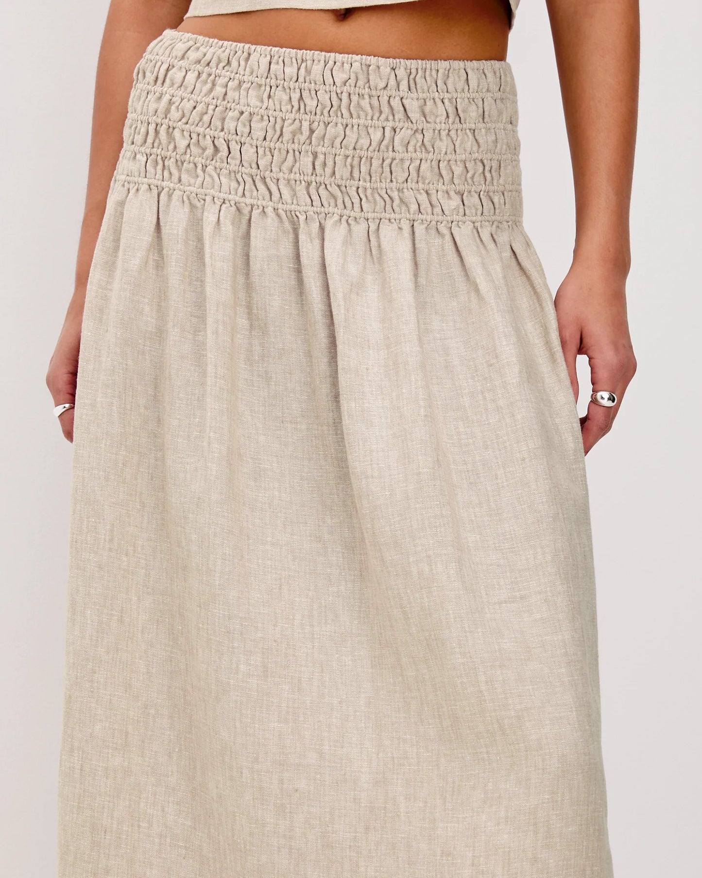 Rails Alessa Skirt | Heathered Flax