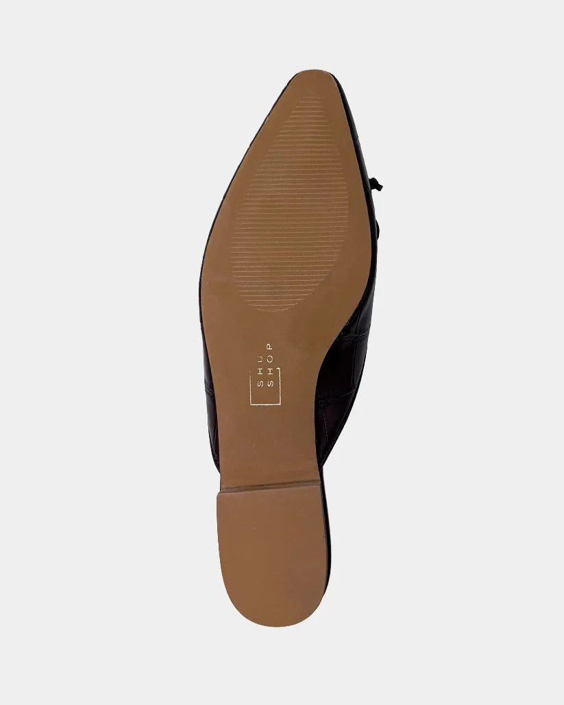 Shu Shop Alexandra Mule | Brown Croco