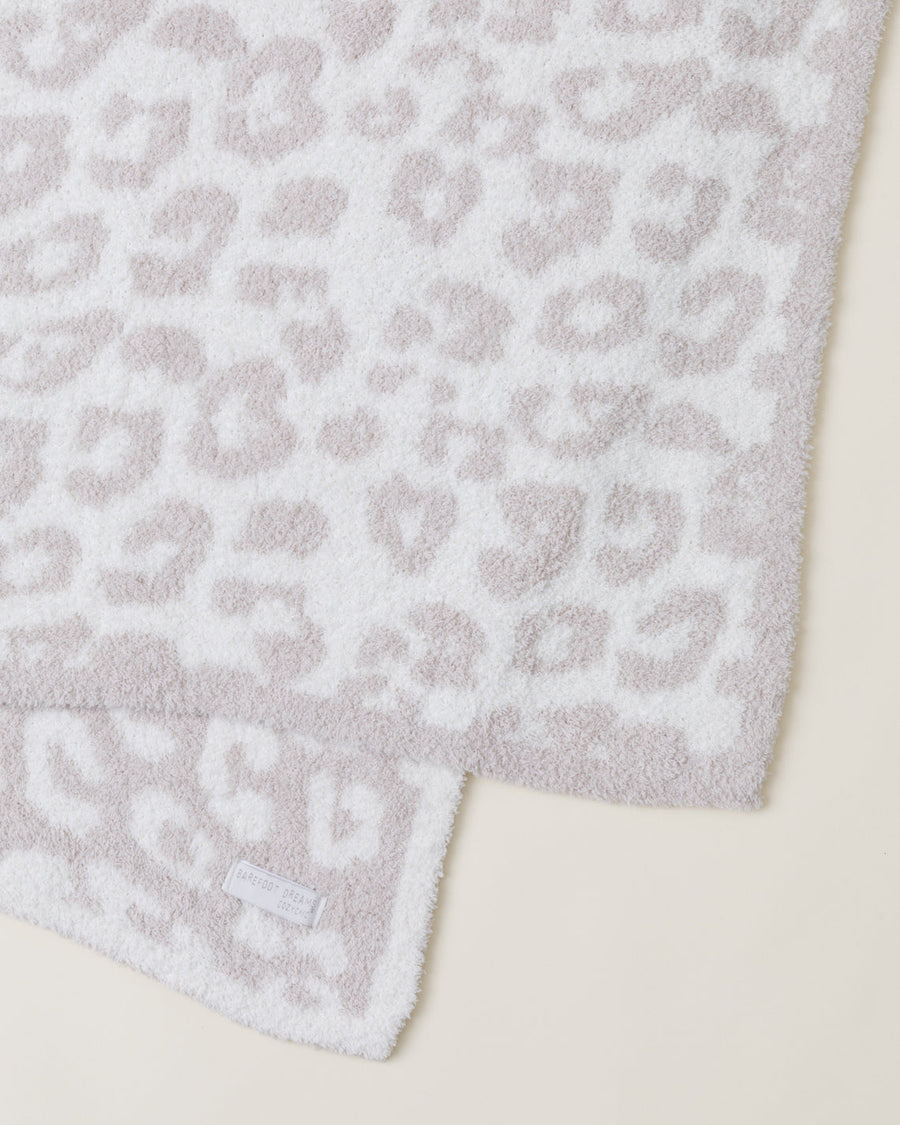 Barefoot Dreams CozyChic Barefoot in the Wild Throw | Cream/Stone