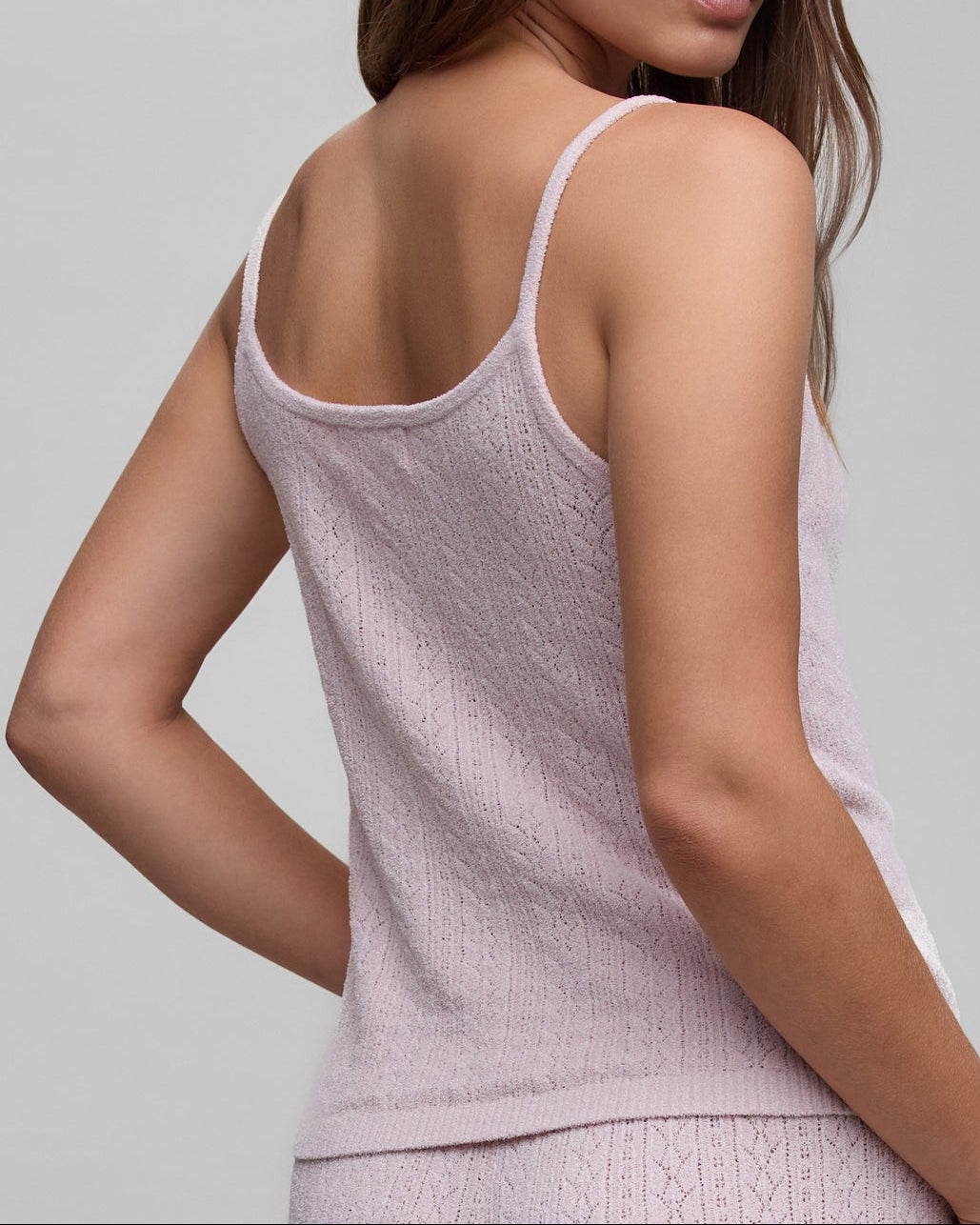 Barefoot Dreams CozyChic Pointelle Tank | Petal