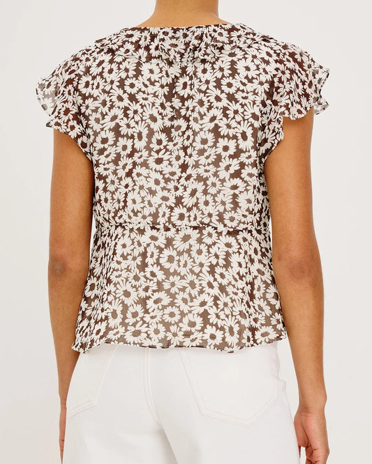 Rails Carmine Top | Espresso Daisy