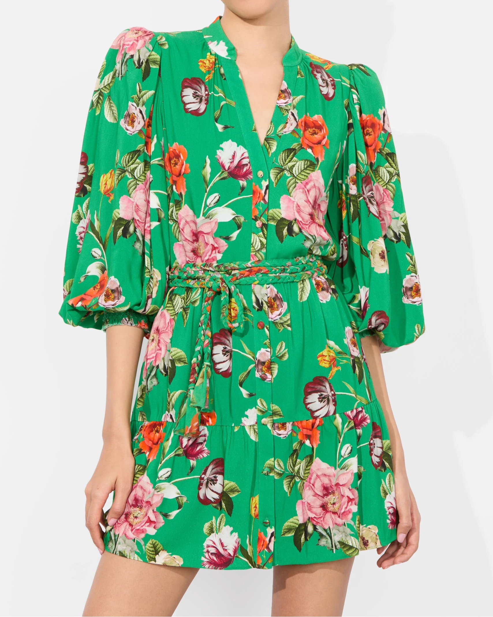 alice and olivia green mini dress Alice + Olivia Seamed Corset Mini Dress | Green
