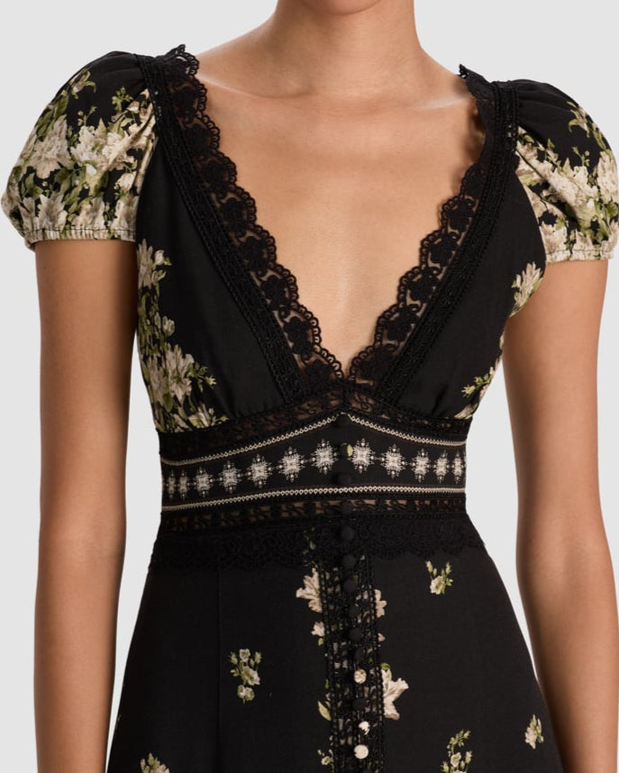 Alice + Olivia Rose Midi Dress | Free Falling