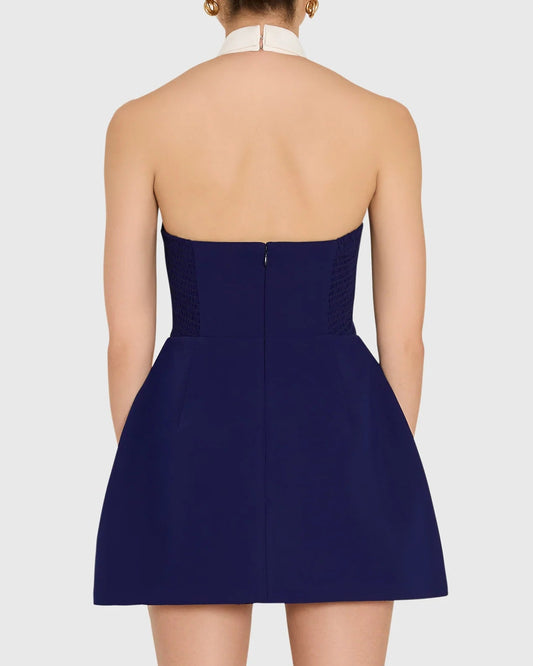 Amanda Uprichard Archer Romper | Navy/Ivory