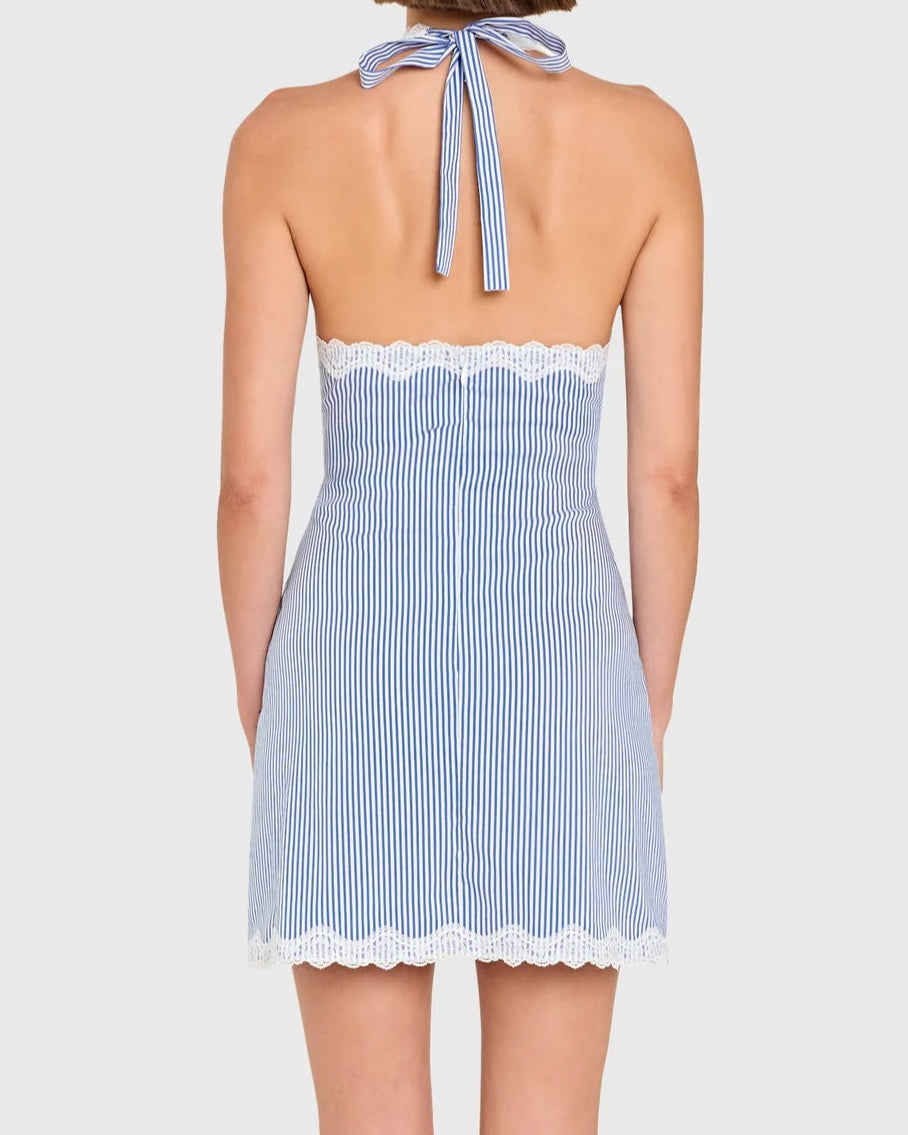 Amanda Uprichard Lilya Dress | Blue White