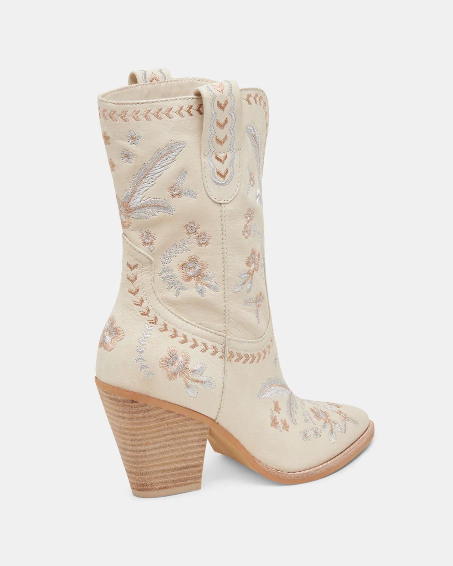 Dolce Vita Jessey Floral Boots | Creme Nubuck