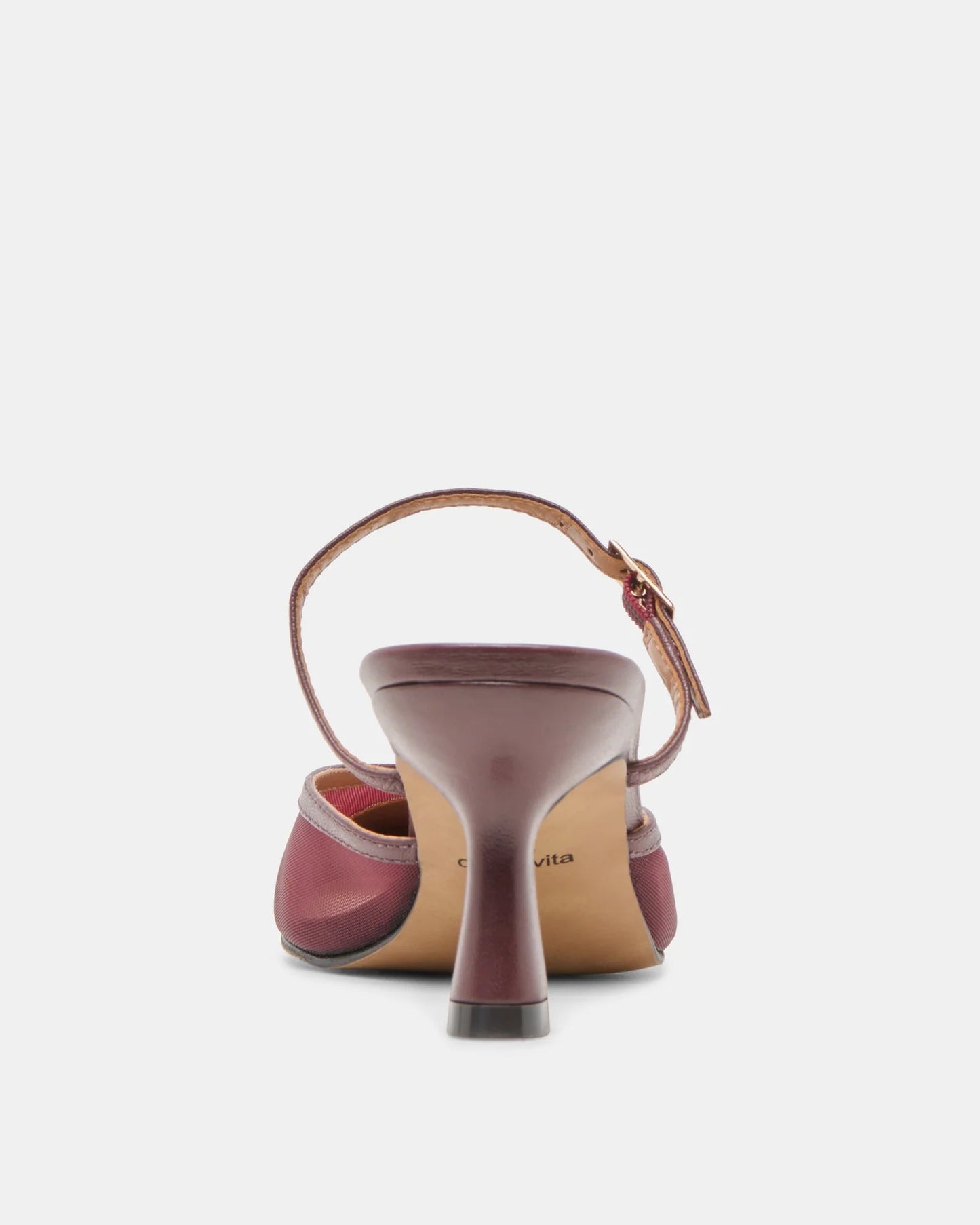 Dolce Vita Loyd Heels | Burgundy Mesh