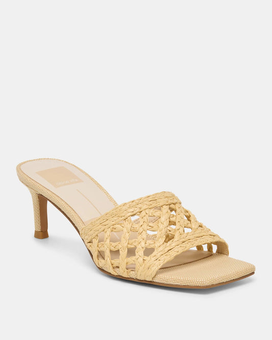 Dolce Vita Bowen Heels | Light Natural Raffia