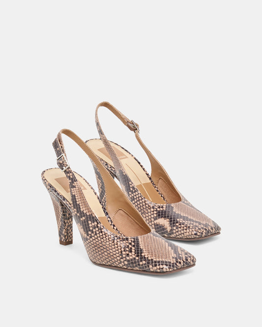 Dolce Vita Gessia Heels | Bark Embossed Leather