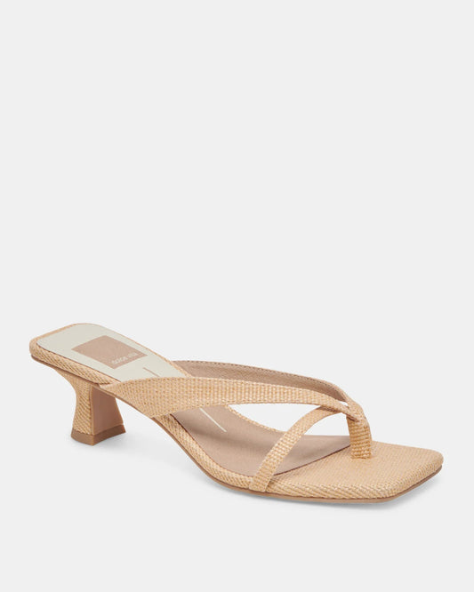 Dolce Vita Brevel Heels | Natural Raffia