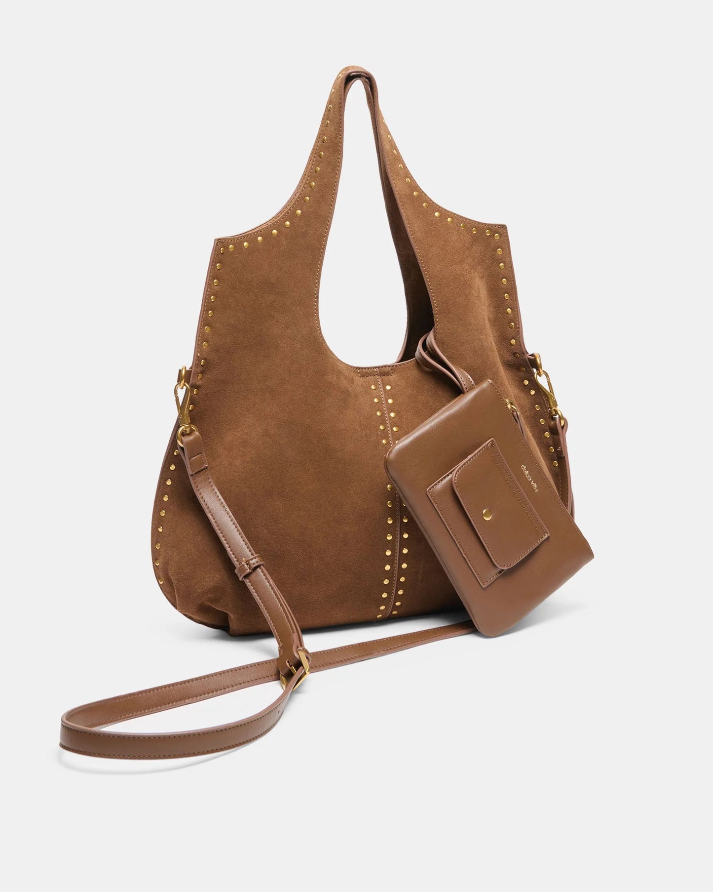 Dolce Vita Sonora Tote | Mid Brown Suede