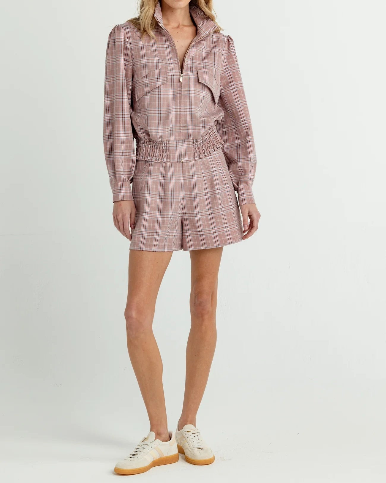 Sundays Foxglove Check Jasper Short | Foxglove Check