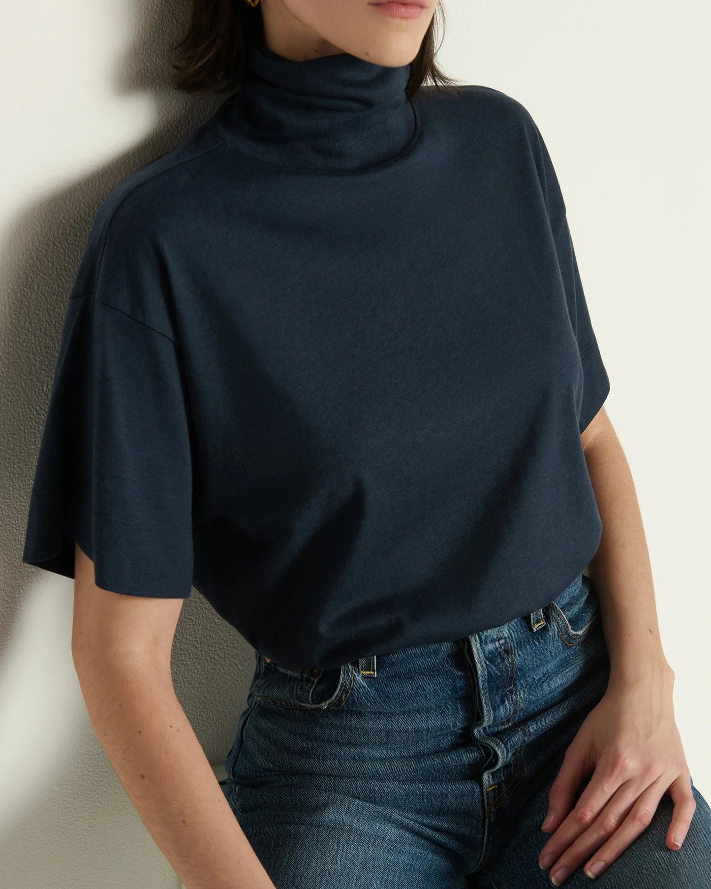 Nation Fable Turtleneck | Navy Night Sky