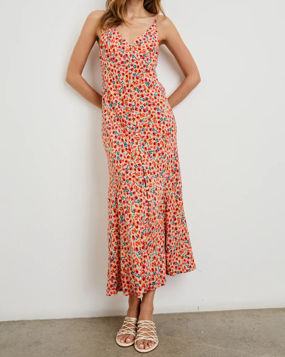 narcissus in a red dress Mink Pink Rhodes Twist Front Maxi Dress | Red