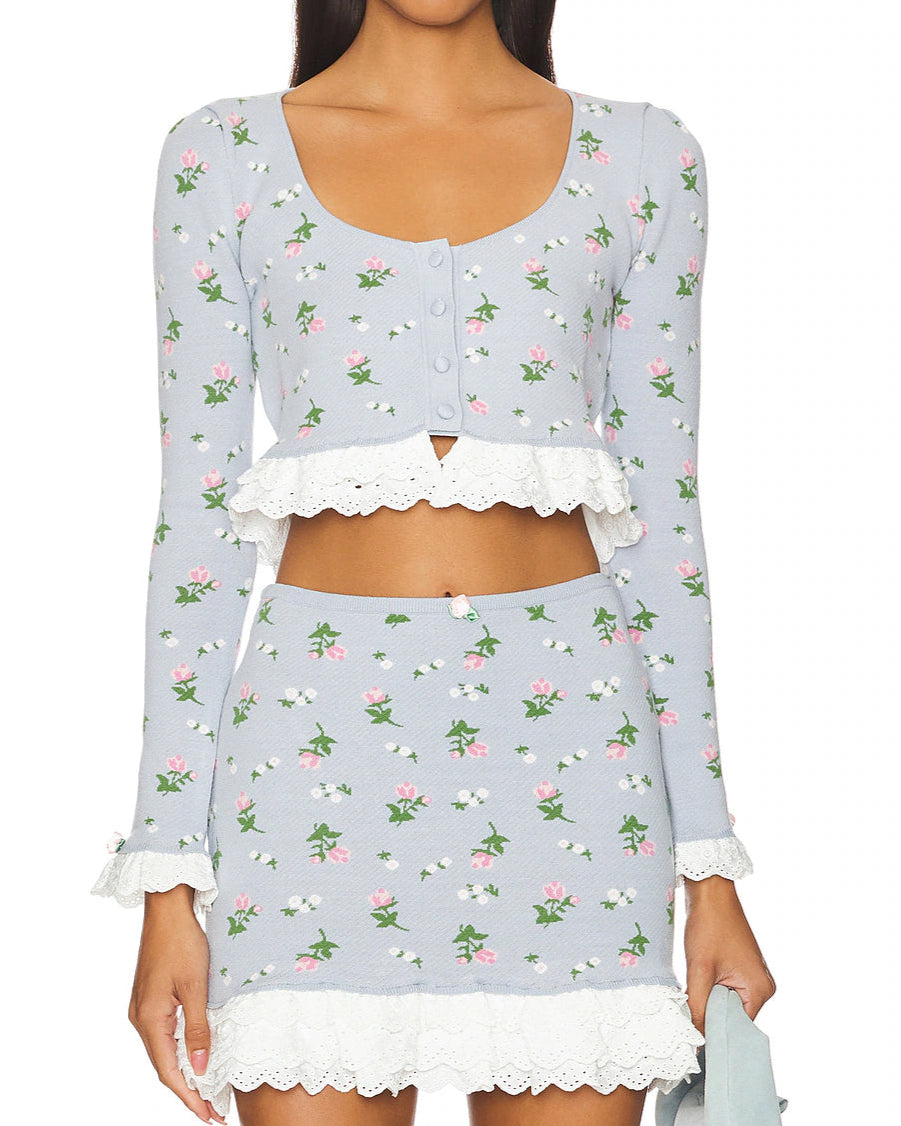 For Love & Lemons Amalia Knit Cardigan