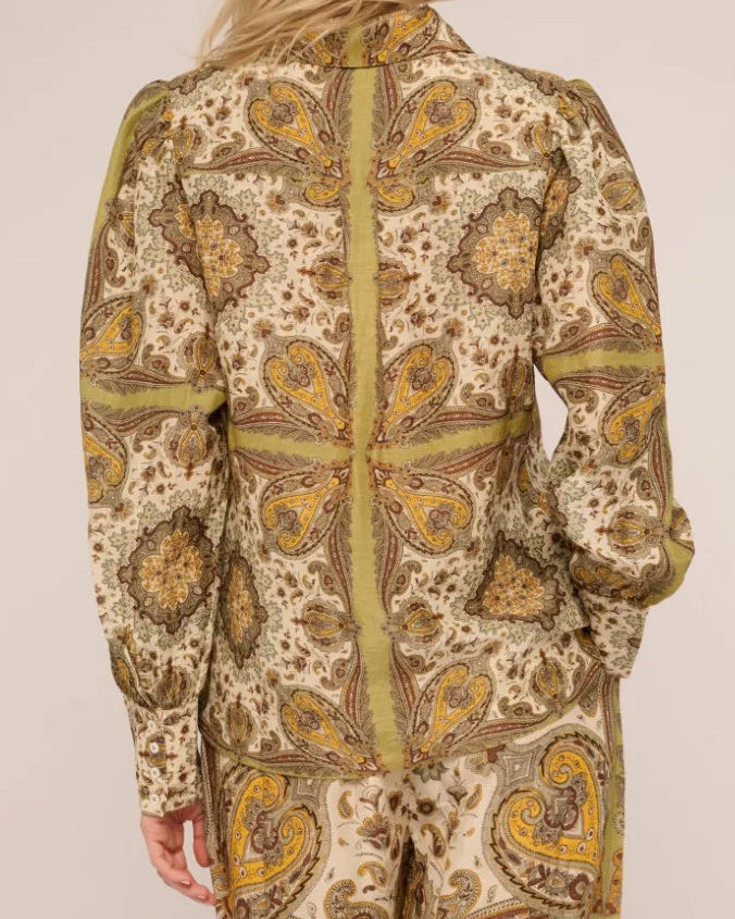 Love the Label Joie Blouse | Kaleidoscope Scarf Print