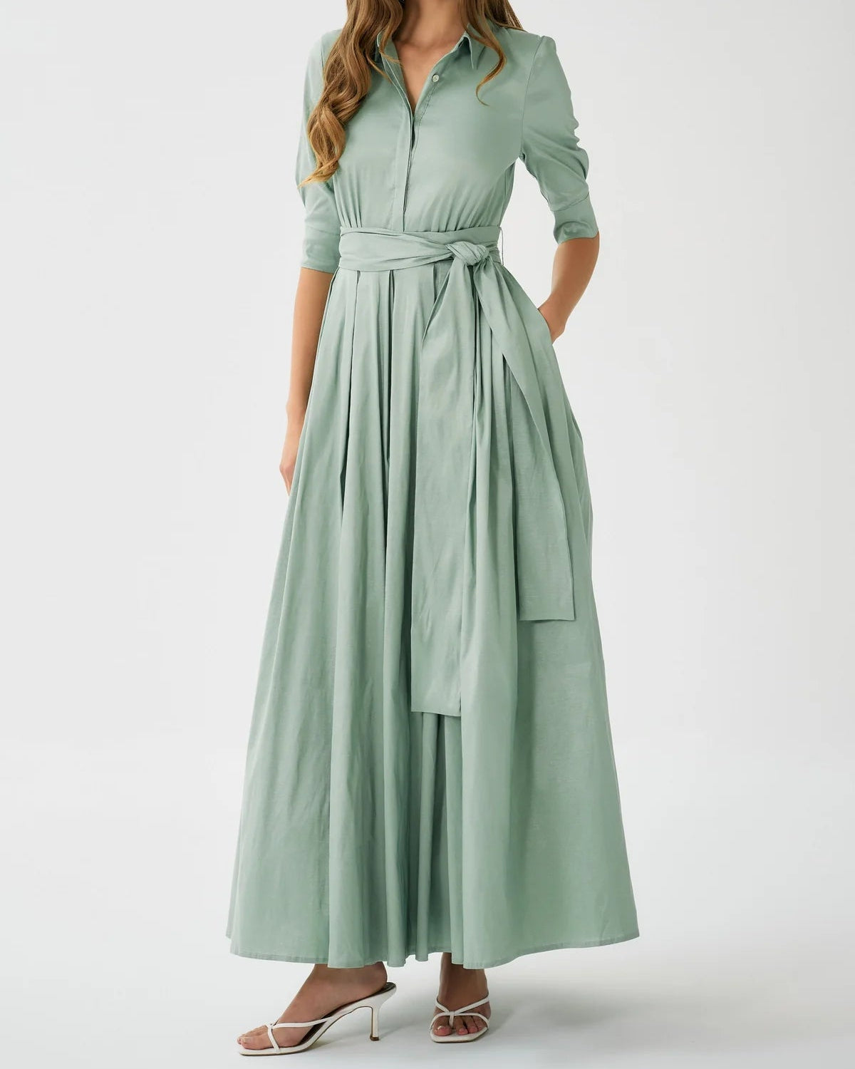 hutch green dress Jordana model8-SA Broccoli Kale Salad with 100% polyester Dry clean Color:Black/Hot Pink
