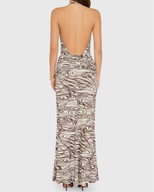 Amanda Uprichard Breana Maxi Dress | Aurora Print