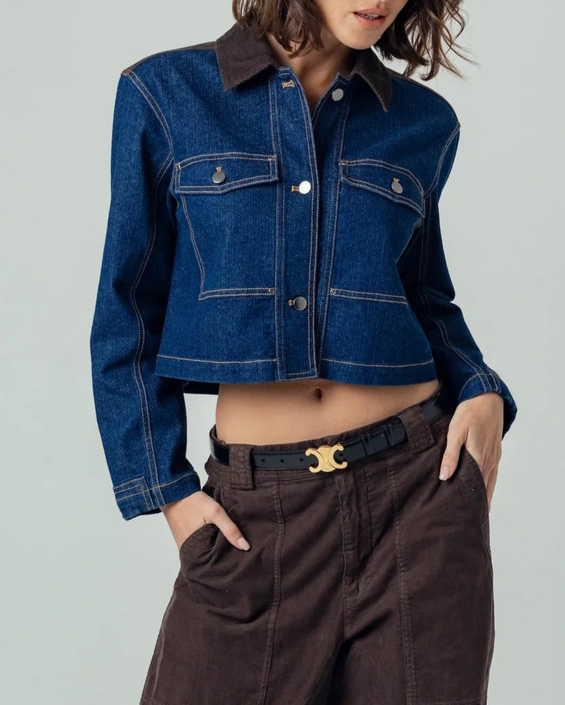 Sundays Klea Jacket | Denim Chocolate