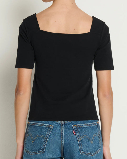 Nation Lana Twisted Top | Jet Black