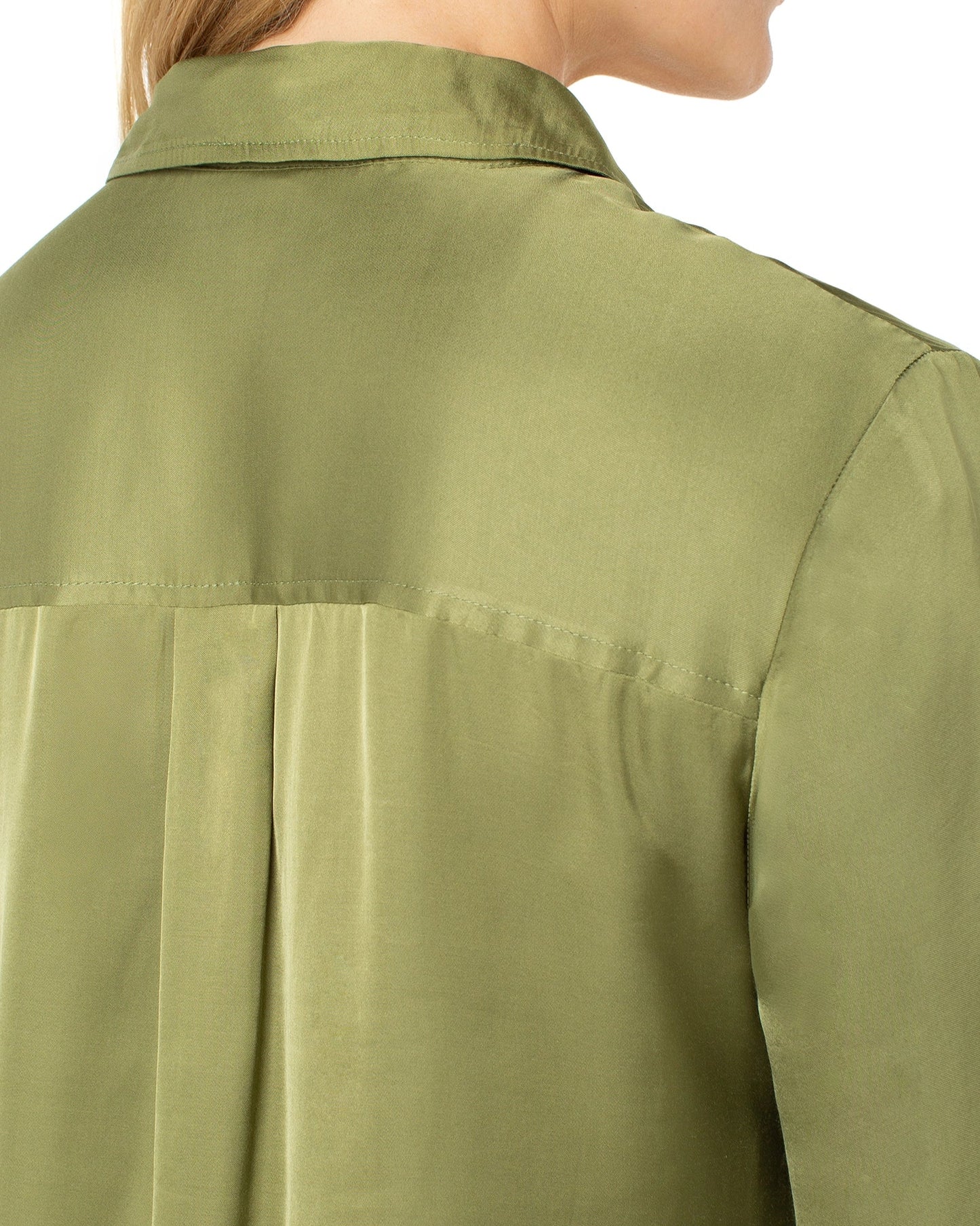 Liverpool Long Sleeve Button Front Woven Shirt
