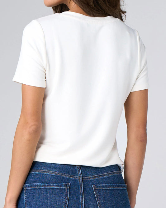 Liverpool Short Sleeve V-Neck Knit Tee