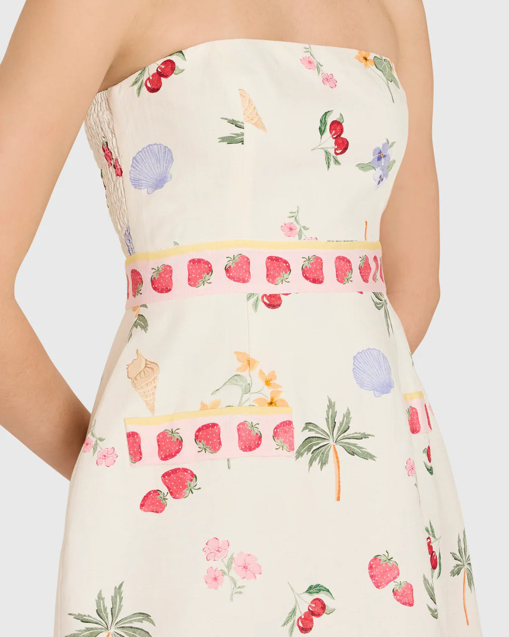 Amanda Uprichard Strapless Bethany Romper | Boardwalk