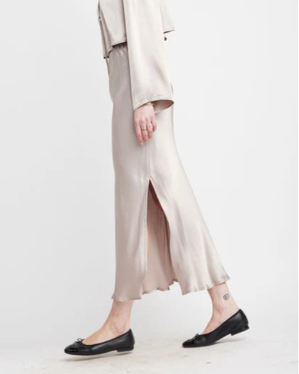 Self Contrast Luna Slip Skirt | Seasame