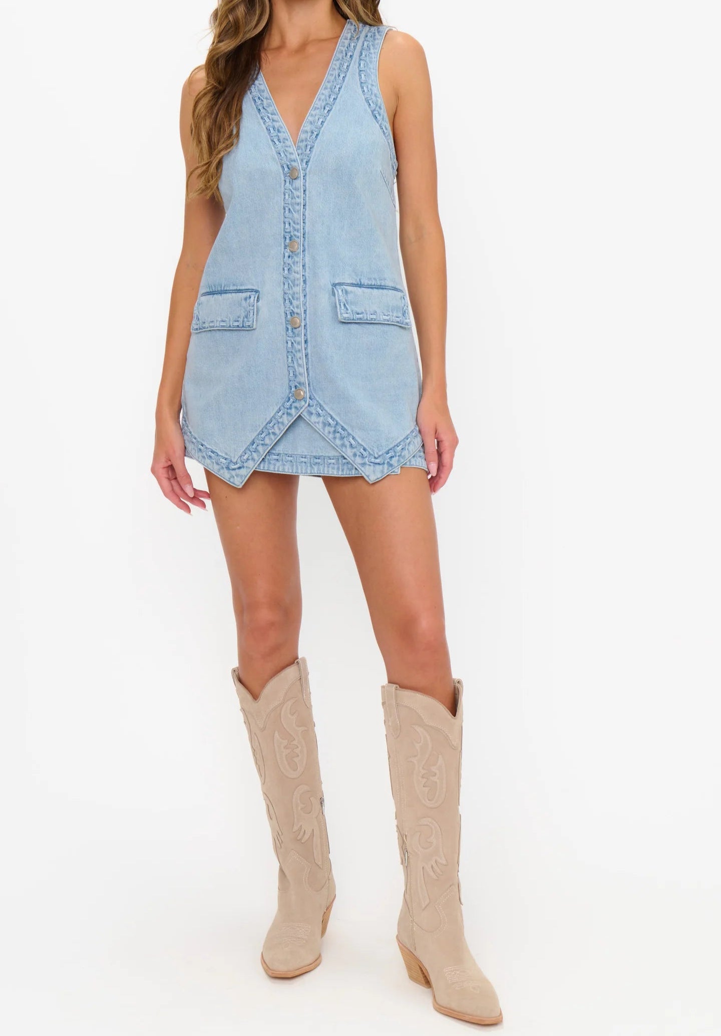 Show Me Your Mumu Wyatt Vest | Twister Blue