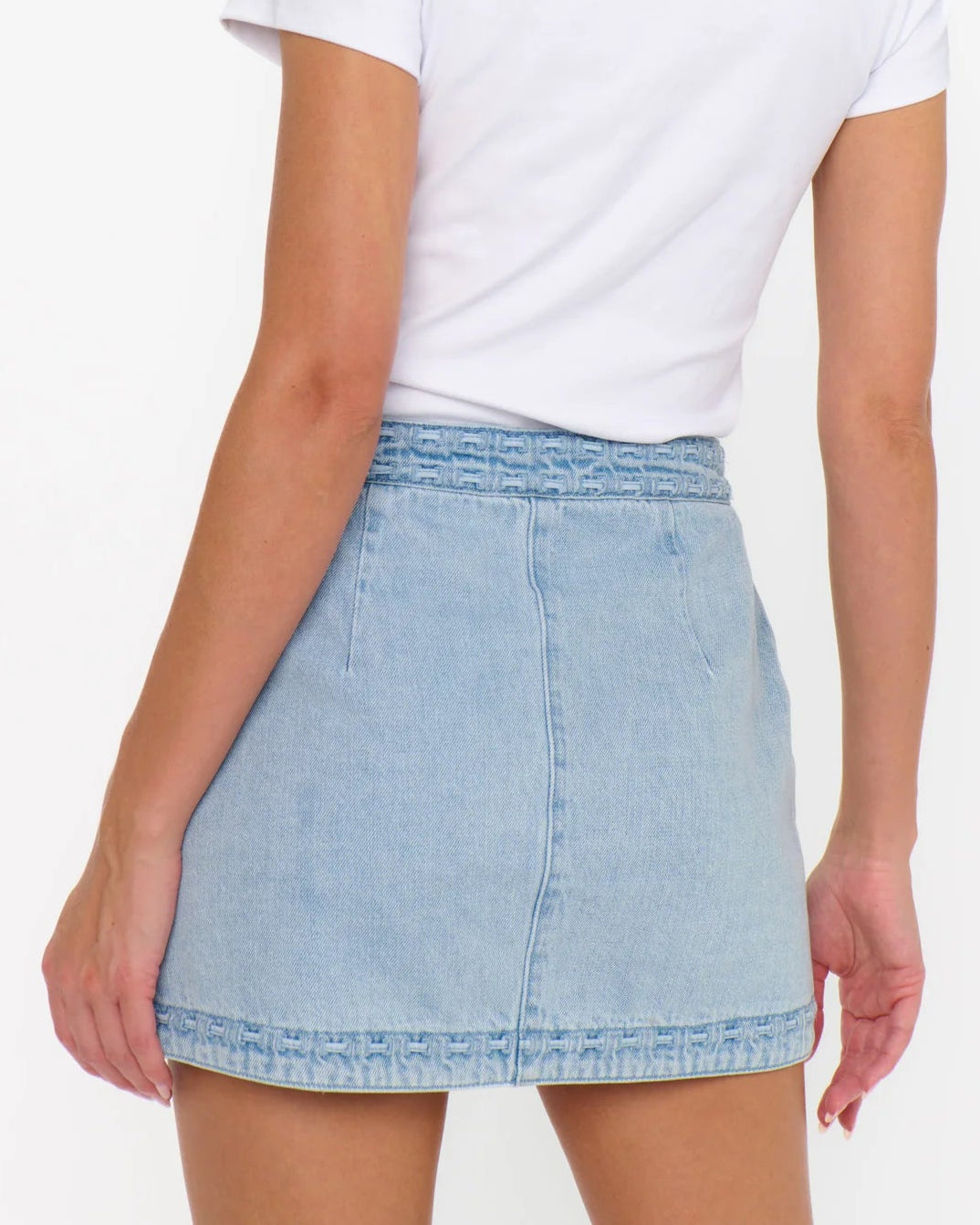 Show Me Your Mumu Wyatt Wrap Mini Skort | Twister Blue