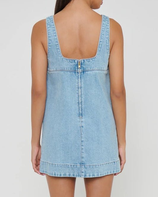 Show Me Your Mumu Topanga Mini Dress | Jet Stream Blue