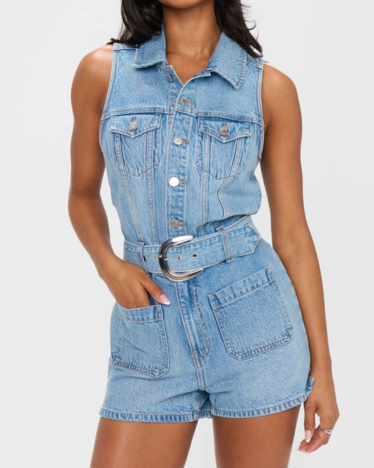 Show Me Your Mumu Rancho Mirage Romper | Hailstorm