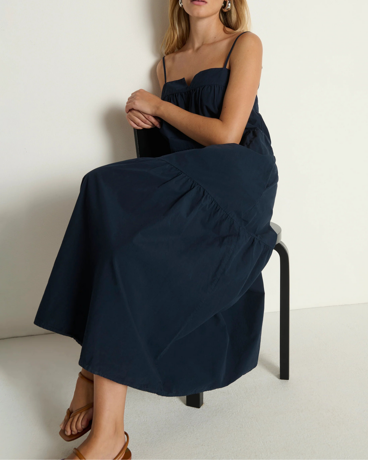 Nation Meadow Midi Dress | Navy Night Sky