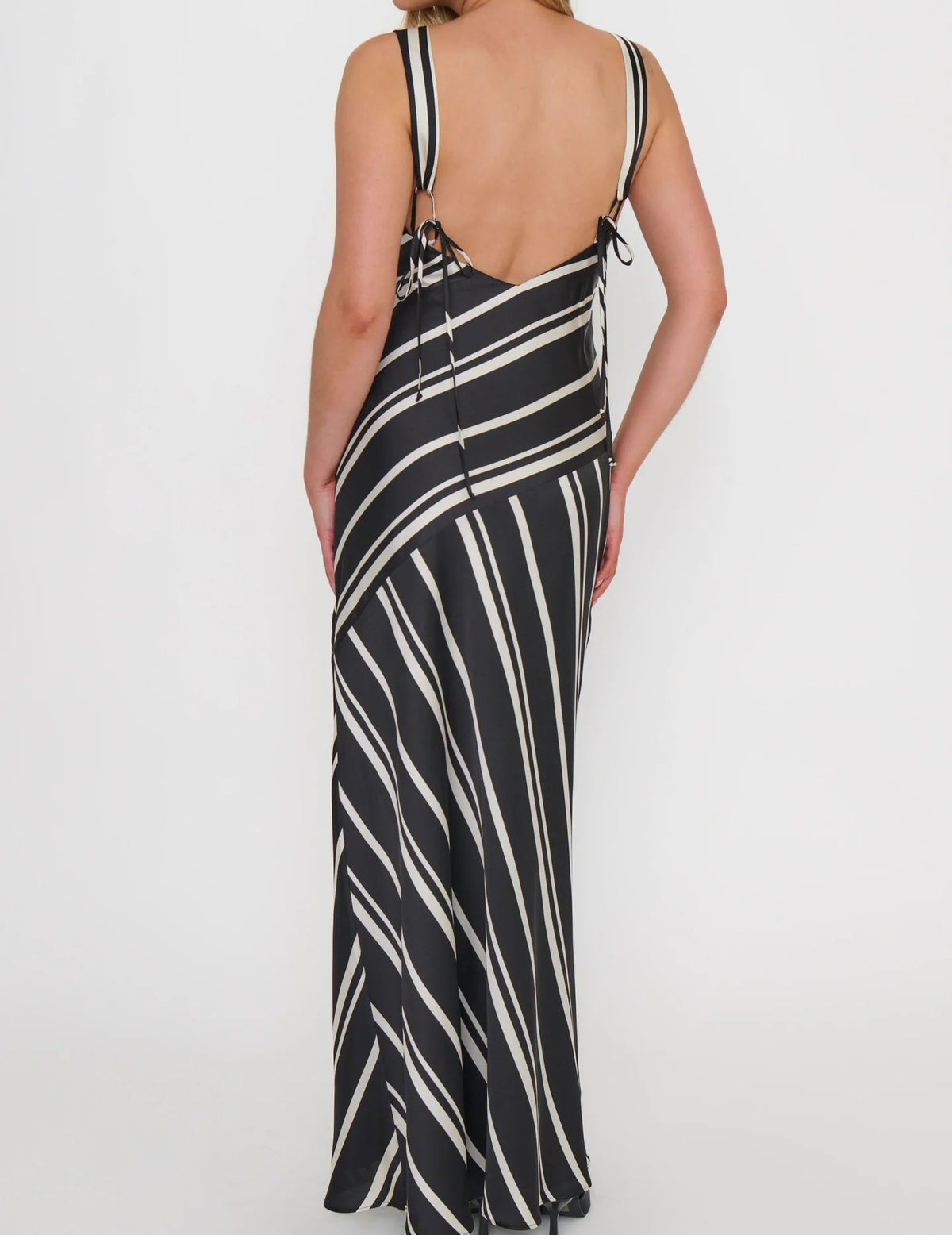 Show Me Your Mumu Mira Dress | Onyx Stripe