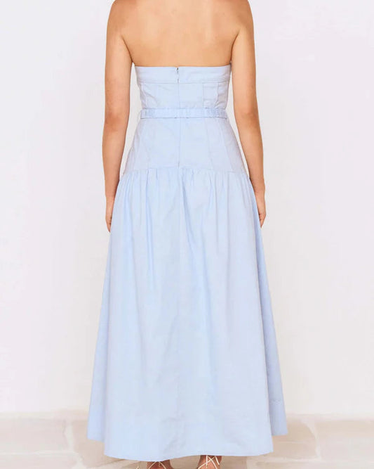 Mink Pink Ines Strapless Midi Dress