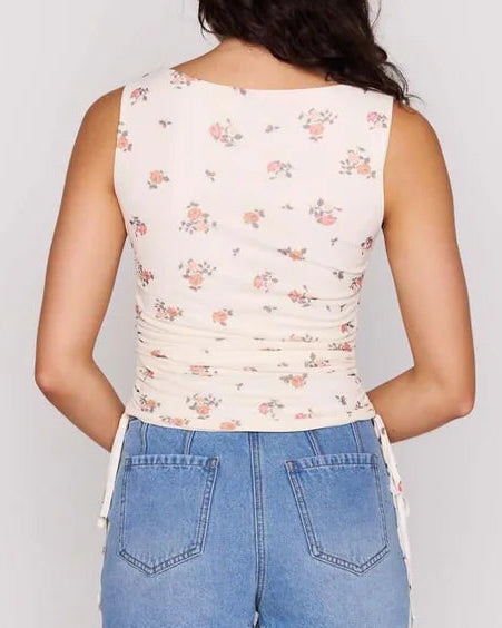 Mink Pink Sabine Drawstring Mesh Top