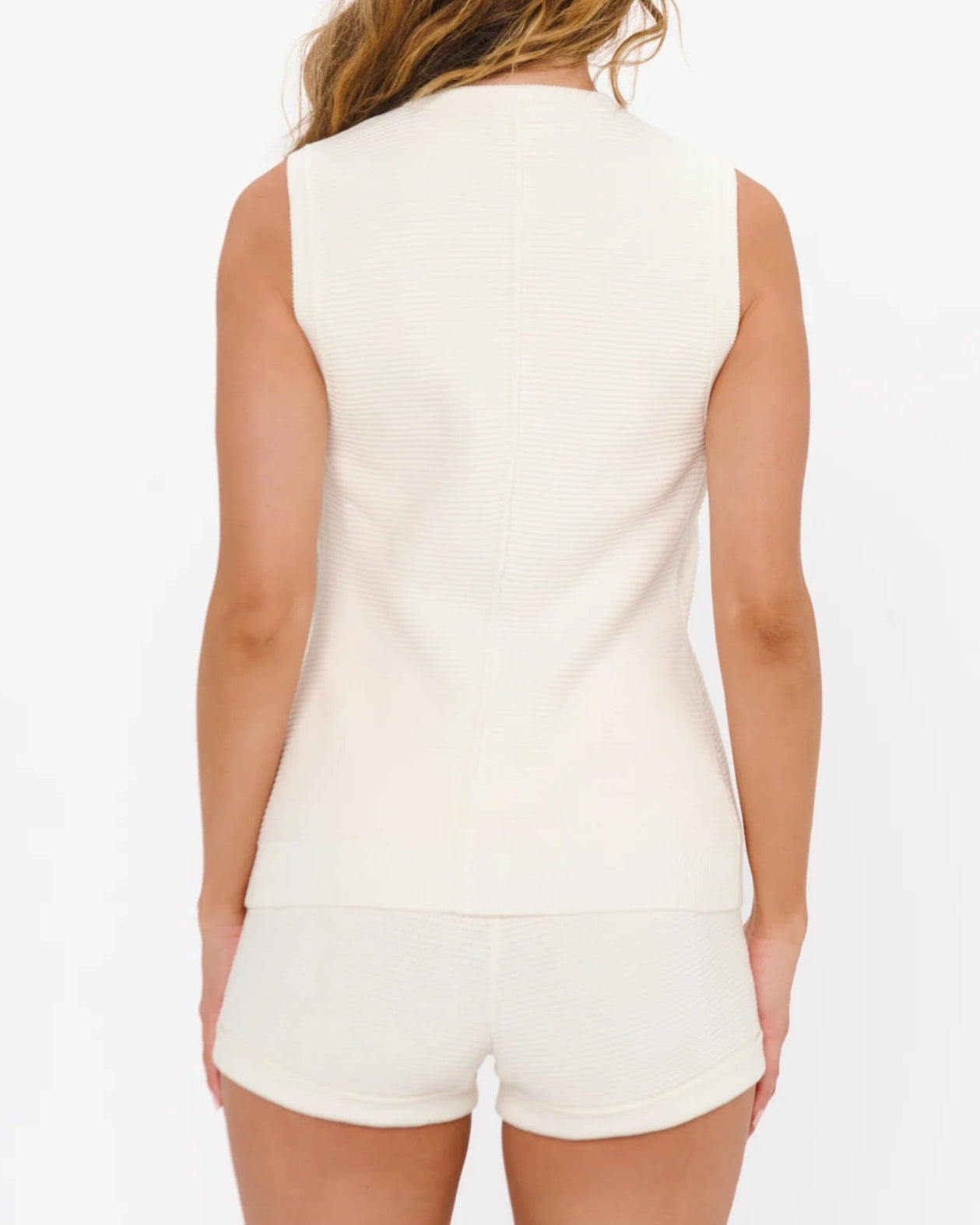 Mumu Devin Tank | White Delight Knit