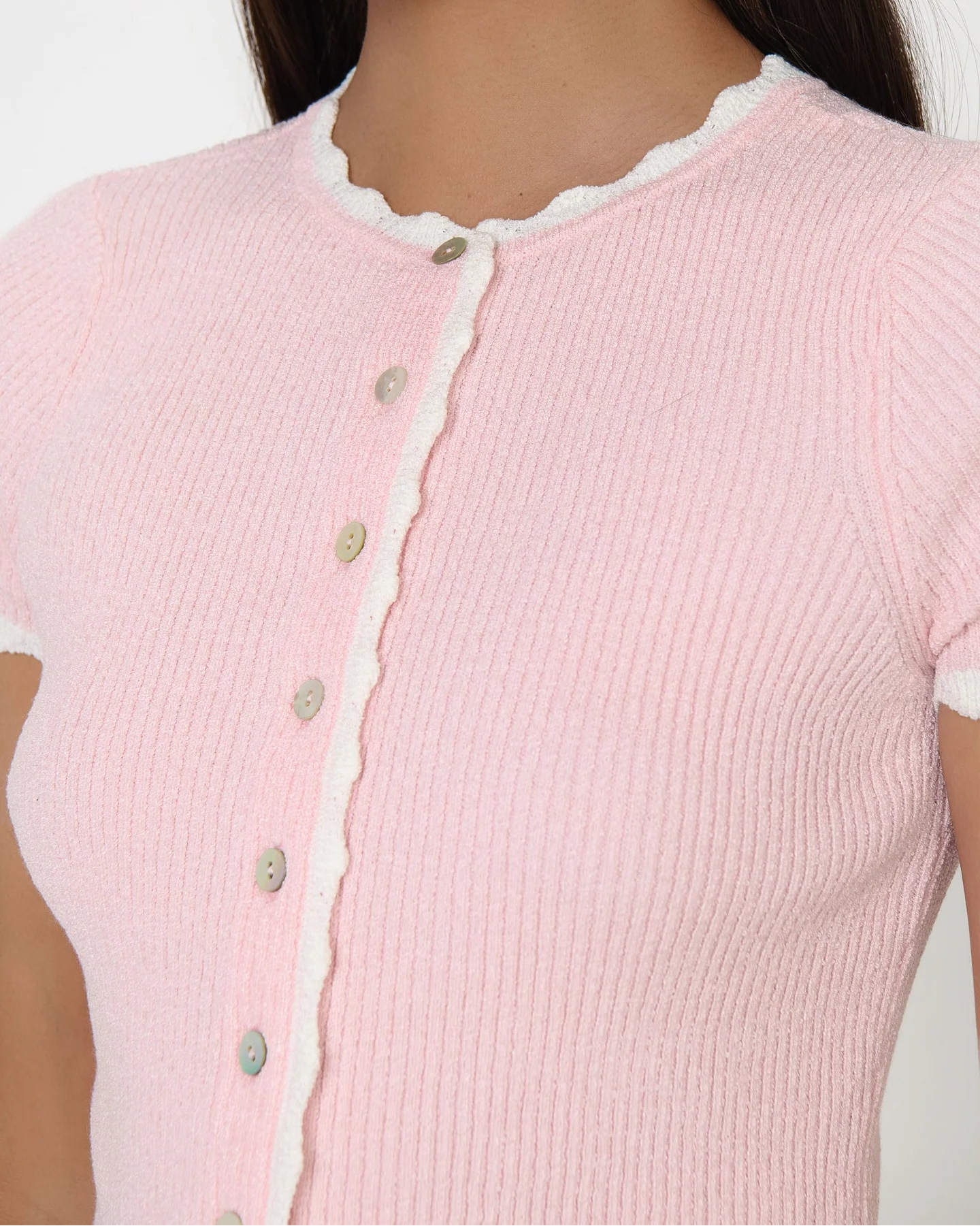 Show Me Your Mumu Heidi Cardigan | Taffy Pink Knit