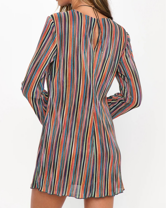 Show Me Your Mumu Drifter Mini Dress | Sundown Stripe Knit