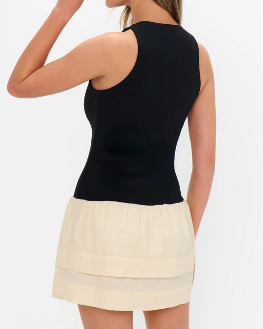 Show Me Your Mumu Kenna Mini Dress | Black/Cream