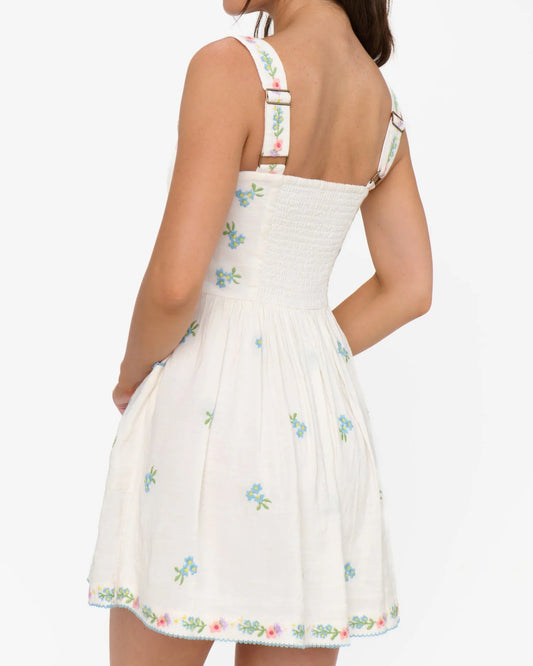 Show Me Your Mumu Demi Mini Dress | Wild Meadow Embroidery