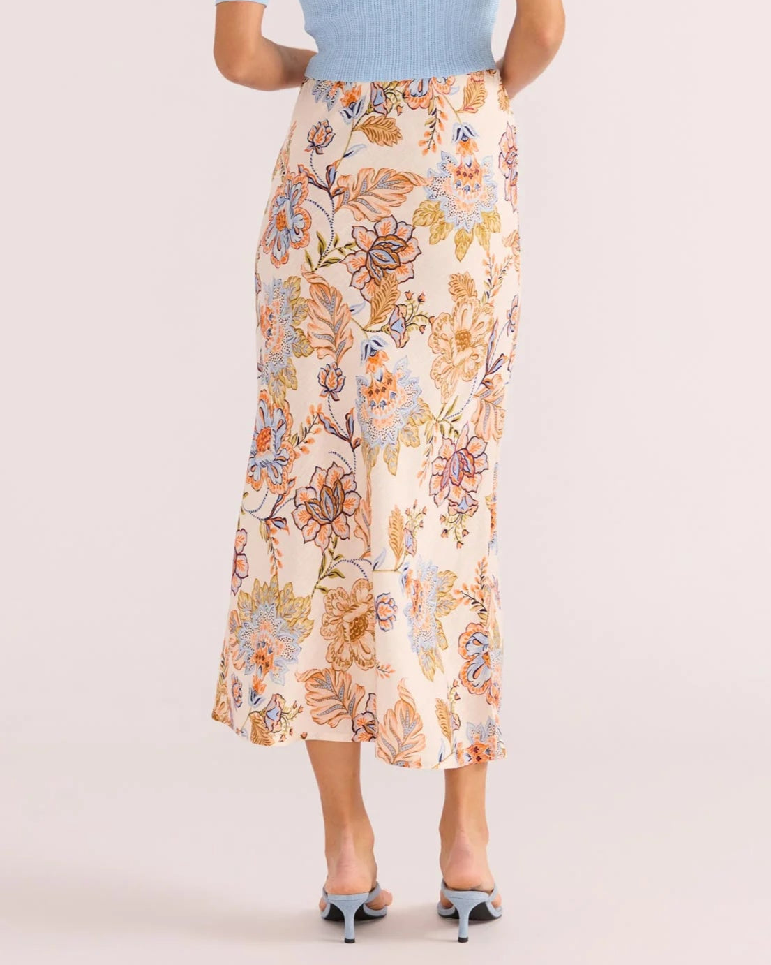 Mink Pink Marceline Bias Midi Skirt