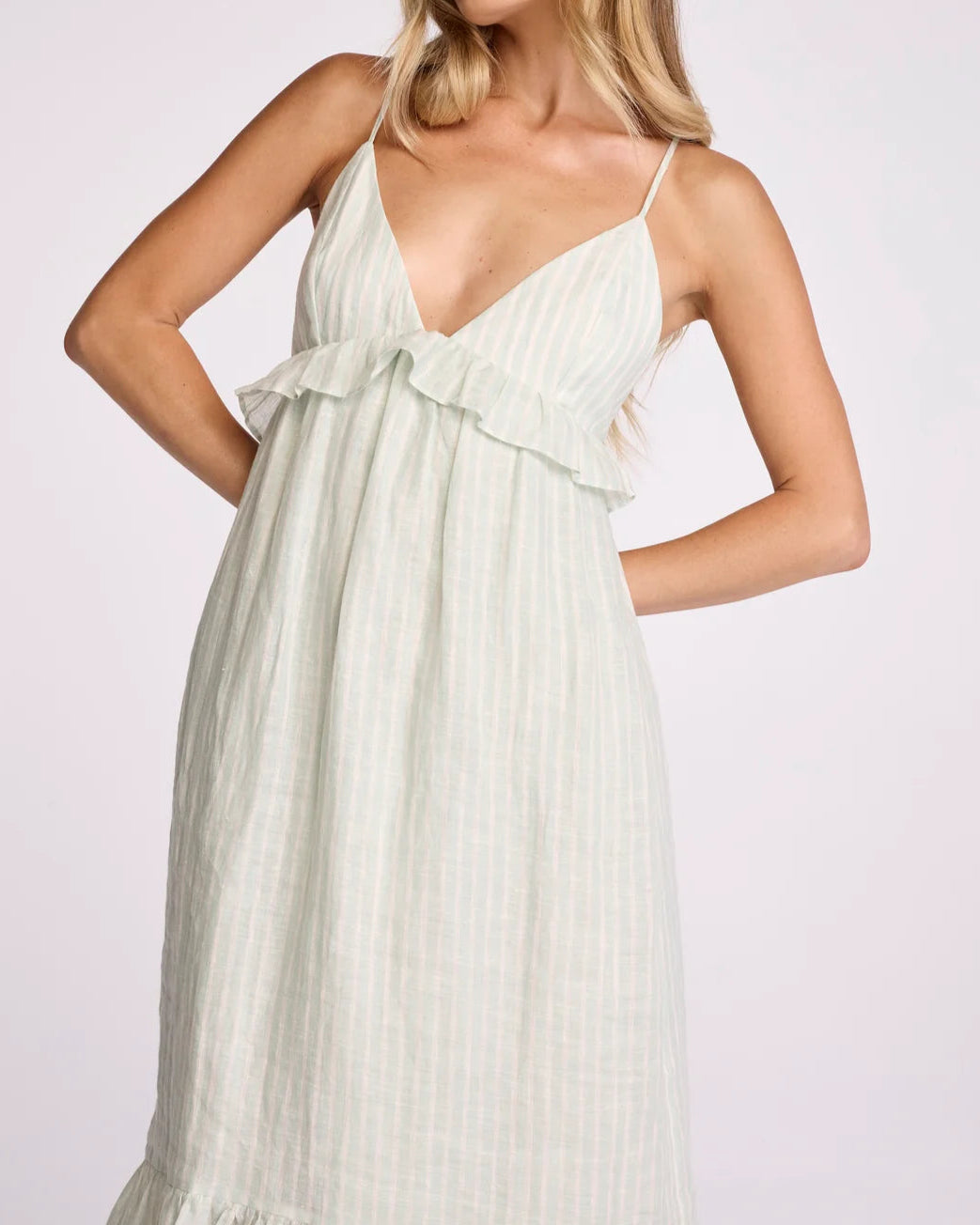 Sundays Marceline Dress | Seafoam Stripe