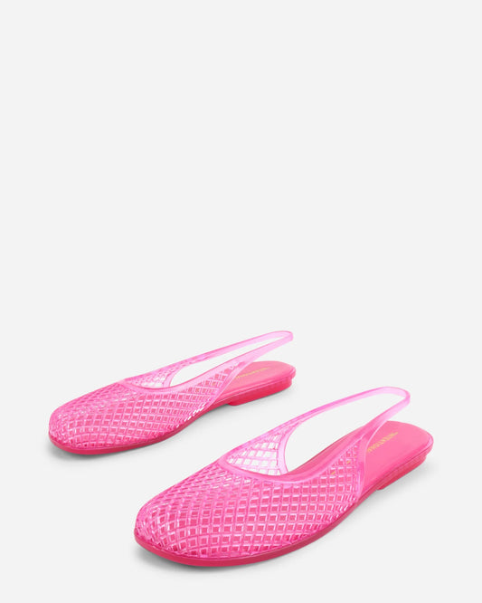 Intentionally Blank Nessa Jelly Slingback Ballet Flat | Bubblegum