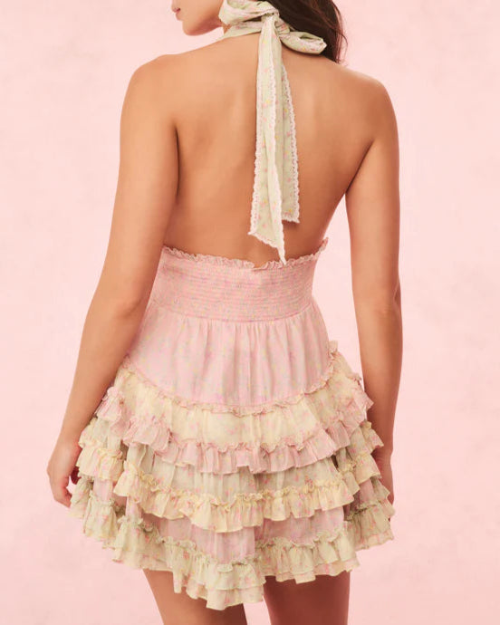 Love Shack Fancy Quintelle Cotton Maxied Print Mini Dress | Taffy Twist