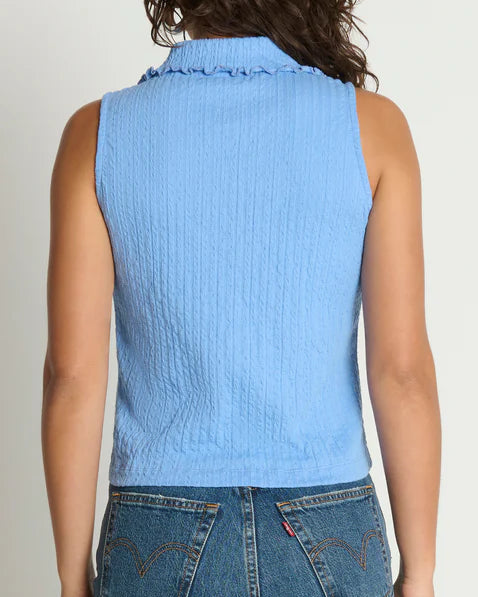 Nation Rae Collared Tank | Cornflower