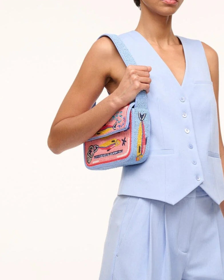 Staud Tommy Beaded Bag Staudines Pink